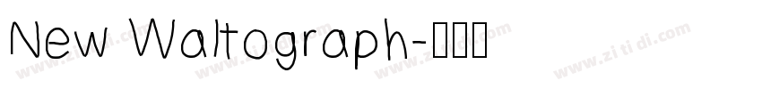 New Waltograph字体转换